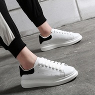 Wide Feet Plus Size Women's Shoes 41-43 Genuine Leather McQueen White Shoes Women McQueen Sneakers 2