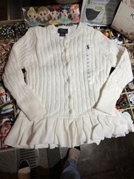 現貨❣️Polo Ralph Lauren女童白色花邊冷外套
