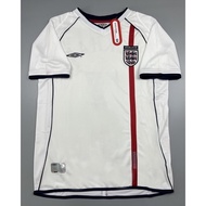 2002 Retro England Home Ball Jersey - David Beckham No. 7 Classic Jersey (2002-03 Season)