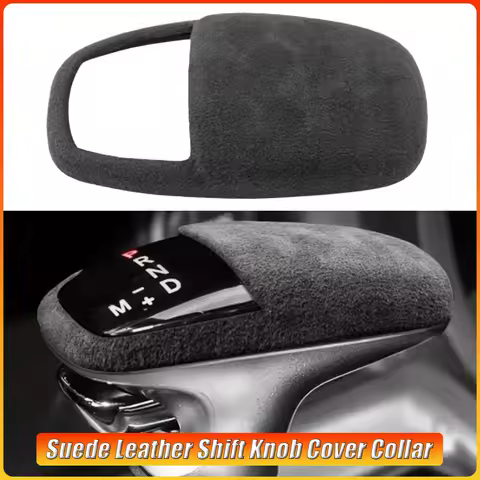 Suede Leather Shift Knob Cover Collar for Dodge Durango SRT Charger SRT and Challenger SRT 2016 2017