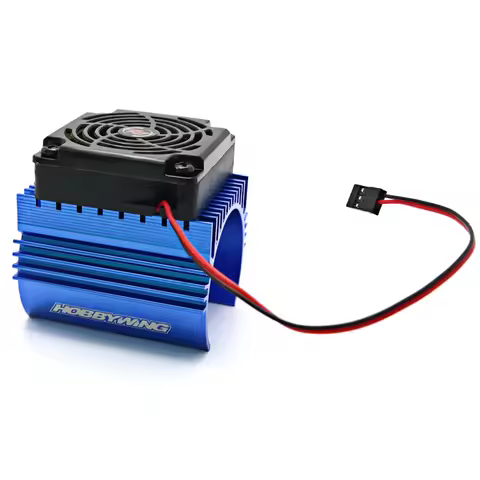 100% Original Hobbywing 1: 8 RC Car Motor Radiator + 5V Cooling Fan Assembly Suit for Hobbywing 4465