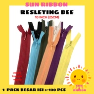 Japanese Zipper BEE 10 inch/ 25 cm Per Pack (10 Dozen) Wholesale Invisible Zipper Gamis Dress Zipper