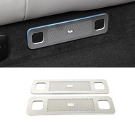aihei สแตนเลสสติกเกอร์อุปกรณ์เสริมรถแถวที่สาม Air Outlet หน้ากากแผงตกแต่งฝาครอบพอดีสำหรับ Li Lixiang