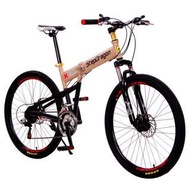 【StepDragon】 SMS-H601 大悍馬 日本Shimano 26吋21速折疊車(震撼7配色!)(咖啡)-【台中-大明自行車】