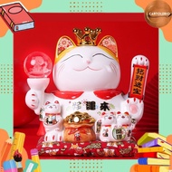 Lucky Cat Maneki Neko White Feng Shui Cashier Display Lucky Cat Display/ H0004