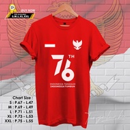 T-shirt Distro Independence of the Republic of Indonesia 76th Indonesia Resilient Indonesia Grows Me