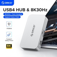 ORICO USB4 HUB 40G USB C HUB PD85W 8K@30Hz 5K@60Hz 4K@60Hz Display Support Daisy Chain Expand for Ma