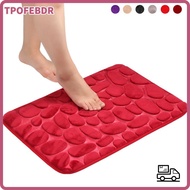 TPOFEBDR 40*60cm Bath Mat Feet Pad Pebbles Toilet Kitchen Floor Doormat