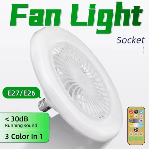 Smart Led Ceiling Fan Light 24W Remote Control Led Fan Lamp for Living Room Decor Dimmable Ceiling F