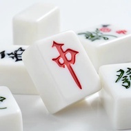 Singapore Mahjong Tiles (A1 Grade)- 160pcs 38mm Mahjong Tiles (come with chips and dice)。 With anima
