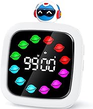 Yunbaoit Digital Visual Timer for Kids, Rechargeable 99-Minute Silent Countdown Timer with 19 Ringto