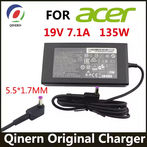 19V 7.1A 135W 5.5*1.7MM Laptop AC Adapter Charger For ACER Aspire V17 Nitro 5 np515-52 pa-1131-16 AD