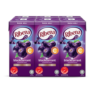 RIBENA Blackcurrant Drink Minuman Buah RTD 200ML X 6