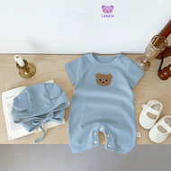 Bộ body cho bé trai bé gái Đính Gấu dễ thương Bodysuit cho bé chất vải Tăm Lạnh mềm mát mẫu áo liền 