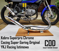 Knalpot RX King YKJ Kolong Kobra Chrome Cacing Super Pro Terbaru Super Garing  Original YkJ Racing I