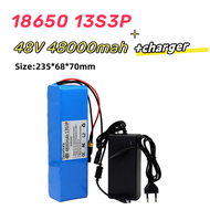 48V 100Ah 1000w 13S3P XT60 48V แบตเตอรี่ลิเธียมไอออน 100000mah สำหรับ 54.6v E-bike จักรยานไฟฟ้าพร้อม