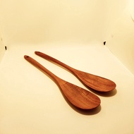 KAYU Al- VEGETABLE SPOON P Right Perhutani Teak Wood - Chayote Soup Spoons