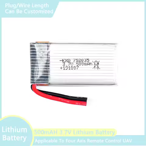 3.7V 500mAh 300mAh 250mAh 160mAh RC Aircraft Rechargeable Liion Battery For Remote Control SU57 Mige