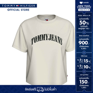 Tommy Hilfiger เสื้อยืด ผู้หญิง รุ่น DW0DW19717 YBI - สีขาว ทรง Boxy Fit