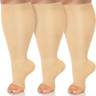 plus Size 2XL 3XL 4XL In Stock Compression Socks New Solid Color Sports Socks Casual Calf Pressure S