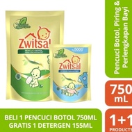 Promo Zwitsal Pencuci Botol 750ml Free 1 Detergent 155ml Berkualitas
