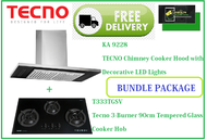 TECNO HOOD AND HOB BUNDLE PACKAGE FOR ( KA 9228 &amp; T 333TGSV) / FREE EXPRESS DELIVERY