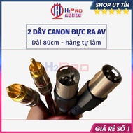 2 Dây Canon Đực Ra Av Hoa Sen Cao Cấp Dài 80Cm Chống Sôi-Nhiễu 2 Sợi Canon Đực Ra Hoa Sen Tự Làm-H2P