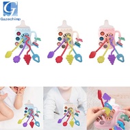 [Gazechimp] Hand Grip Rattle Toys Hand Bells Sensory Toy Hand Rattle Sound for 3 6 9 Month Babies Gi