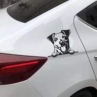 Funny Jack Russell Dog Happy Peek Car Sticker Personality PVC Decorative Waterproof Sticker Customiz