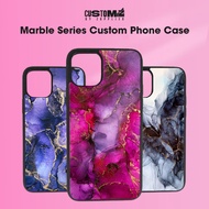 For Oppo Reno 8 7 6 5 Z T Pro 5G 4G Marble Design Phone Case