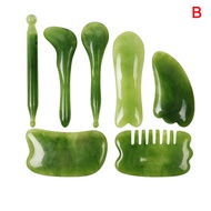 HealthyHavenN Tự nhiên thạch anh hồng ngọc gua SHA ban massage đá guasha cạo mặt