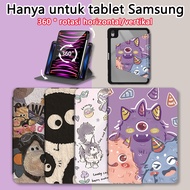 360 Rotation Label Casing Samsung Galaxy Tab C tablet Case Tab S9 S10 fe Flap Acrylic S8 S8 + Tab A7
