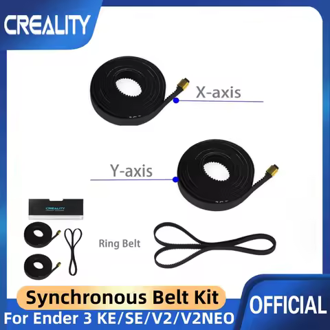 Creality Ender 3 V3 KE X+Y Axis Synchronous Belt Kit and Ring Synchronous Belt, 3D Printer Accessori