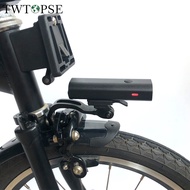 TWTOPSE 400 Lumen Bike Light With Rack For Brompton 3SIXTY Folding Bicycle Light