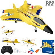 KF803 F22 Raptor RC Plane 2.4G 2CH Remote Control Flying Glider With LED Lights EPP Foam Airplane To
