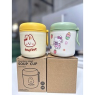 Cartoon porridge mug, porridge mug, 304 stainless steel porridge mug, brewing mug, thermos mug