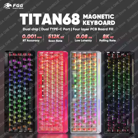Madlions TITAN68 Turbo Mad 68he Gaming Magnetic Mechanical Keyboard Rapid Trigge 0.001mm 0.08ms Dela