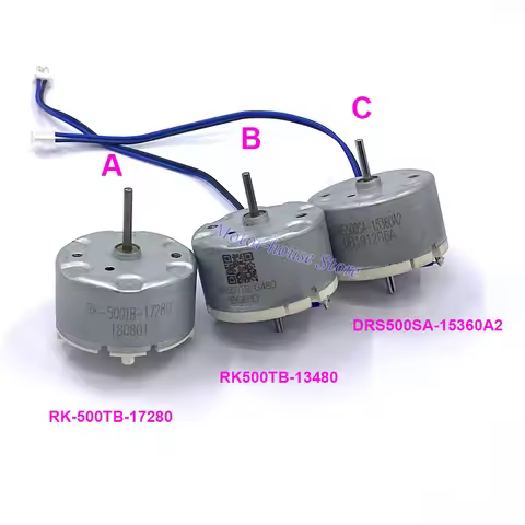 RK-500TB-17280 Long Shaft/ RK500TB-13480 DRS500SA-15360 Dual Shaft Motor DC 6V~12V 32mm Round Sweepi