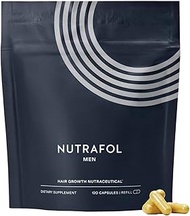 Nutrafol Men Hair Growth Supplement | Clinically Tested for Visibly Thicker &amp; Stronger Hair with More Scalp Coverage | Dermatologist Recommended | 1 Pouch | 1 Month Supply