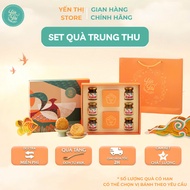Yen Thi - Meaningful Mid-Autumn Festival gift - Large box of 2 cakes + 6 bird's nest flavors - Khanh