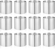 8pcs Seamless Cake Rings Molds Stainless Steel Round Cake Cutter Mini Mousse Mold Pastry Cutter for