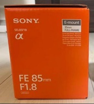 Sony SEL85F18  E-mount Lens 85mm F/1.8