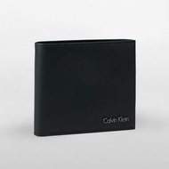 Calvin Klein 皮革銀包 leather fold wallet 黑色