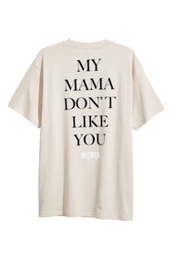 TSHIRT KAOS JUSTIN BIEBER PURPOSE TOUR MY MAMA DONT LIKE YOU BAHAN KATUN TEBAL