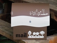 彩色不鏽鋼特大信箱 有鎖 門牌可選 壁掛式 設計款不銹鋼大信箱