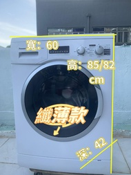 洗衣機(PANASONIC樂聲牌) 超簿身大眼仔 可櫃底/嵌入式安裝 1000轉 95%新 NA-106V 二手電器 清倉大減價 最新款 貨到付款 精選貨品 香港二手 二手洗衣機 雪櫃 搬屋 傢俬 家