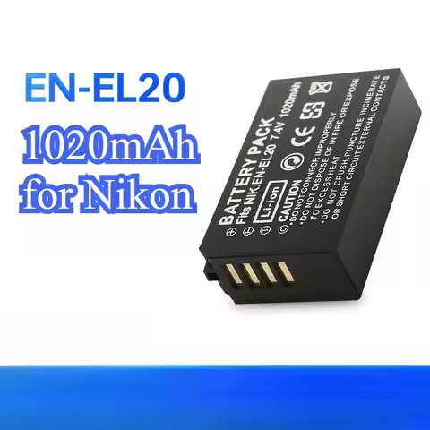 EN-EL20 for Nikon COOLPIX P1000 P950 J1 J2 J3 S1 V3 1020mAh High Capacity Power for Nikon Mirrorless