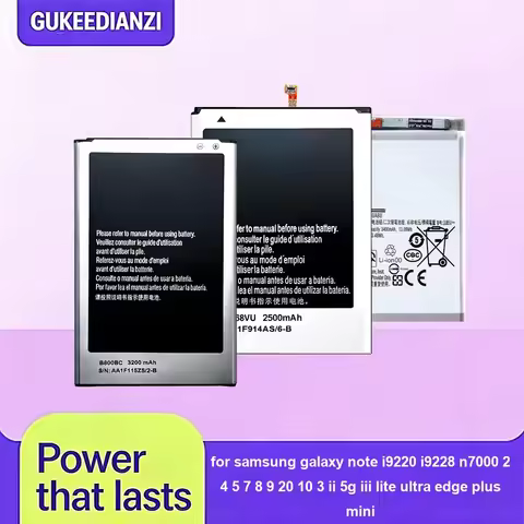 Battery For Samsung Galaxy Note I9220 I9228 N7000 2 4 5 7 8 9 20 10 3 II 5G Iii Lite Ultra Edge EB-B