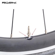 RISK 10PCS Bicycle Mountain Road Bike Presta Valve Rim Protection Sticker Tube Tire Gasket Air Nozzle Fixed Sticker French Air Nozzle Glue Pad