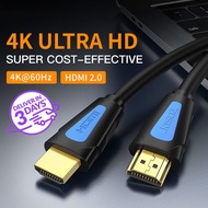 Seamwi สาย HDMI Cable 4K 60Hz hdmi to hdmi 2.0 Cable 3D High Speed HDMI Laptop to tv for Monitor PC 
